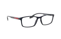 PRADA Plate Frame Rectangular Eyeglass Frames Men's Black