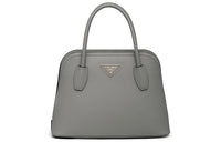 PRADA Leather Handbag Small Size Women's Slate Gray
