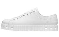 HERMES Cross Low-Top Stylish Skateboarding Shoes Men's White