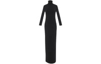 SAINT LAURENT Long-Sleeved Dresses Women's Black