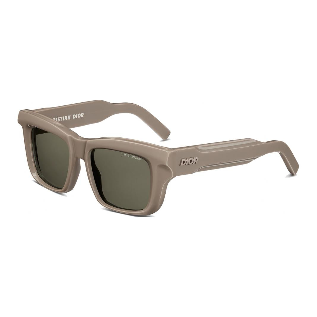 DIOR Metal Rectangular Sunglasses Unisex Gold