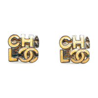 CHANEL Pre-Owned 2000 Logo Push Back Costume Earrings