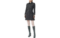 CHANEL Long-Sleeved Dresses Women's Black