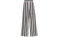 DIOR Quarterly New Products Casual Pants Women's Blue With White Lettering