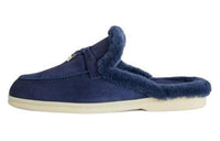 Loro Piana Rubber Sole Wrap-toe Slippers Women's Blue