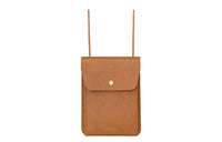 SAINT LAURENT Cow Leather Clutches Crossbody Bag Shoulder Bag Women's Brown