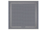 DIOR Knit Scarves Unisex Denim Blue