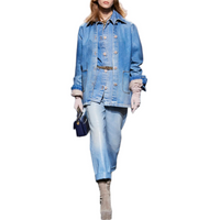 CHANEL 24 New Fall And Winter Arrivals Jeans Women's Light Blue