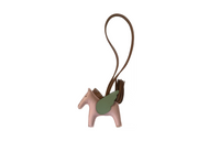 HERMES Pendants Unisex Cherry Blossom Pink/Gold Brown/Cricket Green
