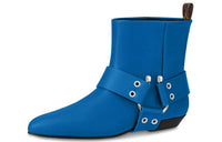 LOUIS VUITTON Rhapsody Ankle-Length Boots Women's Blue