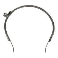 MIU MIU Subject To Official Website Headbands Women's Silver/White
