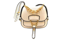 MIU MIU Leather Crossbody Bag Shoulder Bag Women's White