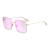 DIOR Square Sunglasses Women's Gold