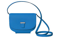 HERMES Calfskin Shoulder Bag Crossbody Bag Mini Women's Blue