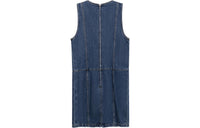 CHANEL Sleeveless Dress Women's Denim Blue
