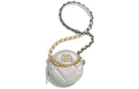 CHANEL 19Bag Calfskin Crossbody Bag Women's White