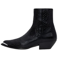 CELINE Ankle Boots 5cm Men's Black