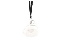 PRADA Wool Shoulder Bag Mini Women's White