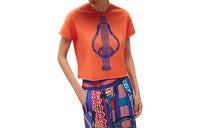 HERMES SS23 Crop Tops Women's Vivid Orange