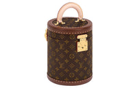 LOUIS VUITTON Cannes Leather Hard Case Unisex Brown