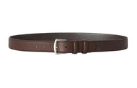 Loro Piana Elegant Design Pin Buckle Leather Belts Men's Brown Width 3.5CM