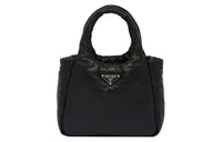 PRADA Soft Sheep Leather Tote Bag, Shopping Bag, Handbag Women's Black