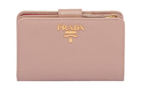PRADA Leather Wallet Small Size Women's Pink