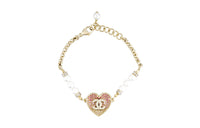 CHANEL Metal Bracelets Women's Pink