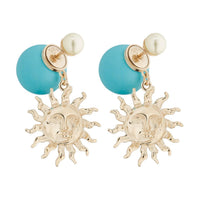 DIOR Resin Earrings Women's Gold