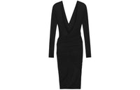 SAINT LAURENT Long-Sleeved Dresses Women's Black