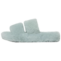 CELINE Triomphe Slide Slippers Women's Light Blue