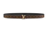 LOUIS VUITTON Leather Belts Women's Width 2.5cm