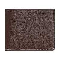 HERMES Evercolor Calfskin Wallet Unisex 44 Moka Mocha