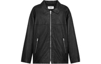 CELINE SS24 Leather Jacket Men's Black