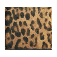 CELINE Canvas Wallet Men's Leopard Print