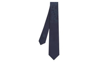 HERMES Ties Men Marine Blue/Blue