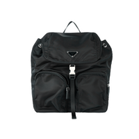 PRADA Recycled Nylon Backpack Men's Black