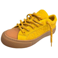 DIOR Low Top Skateboard Shoes Women's Yellow