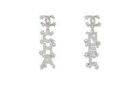 CHANEL Earrings Women's Silver