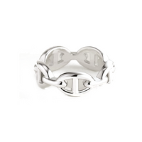 HERMES 925 Sterling Silver Rings Women's Silver