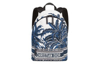 DIOR DiorTravel Technical Fabric Backpack Women's White Blue