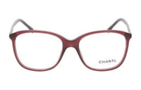 CHANEL - Irregular Shape Eyeglass Frames Women's Red