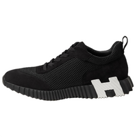 HERMES Bouncing Low-Top Casual Shoes Men's Black