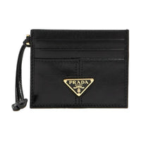 PRADA Leather Wallet Women's Black