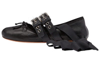 MIU MIU Naplak Casual Single Shoes Women's Black