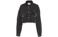 MIU MIU SS23 Denim Jacket Women's Black