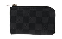 LOUIS VUITTON Canvas Coin Purse Unisex Graphite