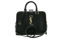 SAINT LAURENT Leather Portable Crossbody Bag Shoulder Bag Regular Men's Black
