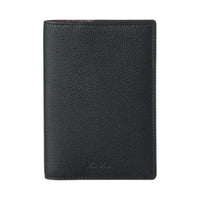 Loro Piana Cow Leather Passport Holder Men's Black
