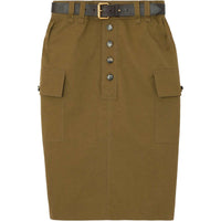 SAINT LAURENT Casual Short Skirts Women's Brown